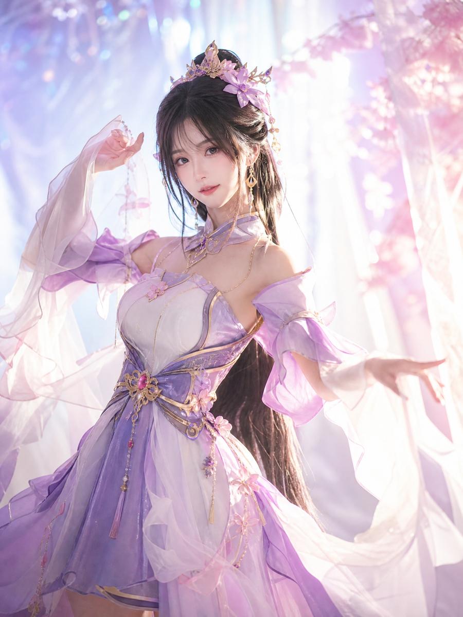 呦呦视频 cosplay视频演示：汉服古风造型全过程